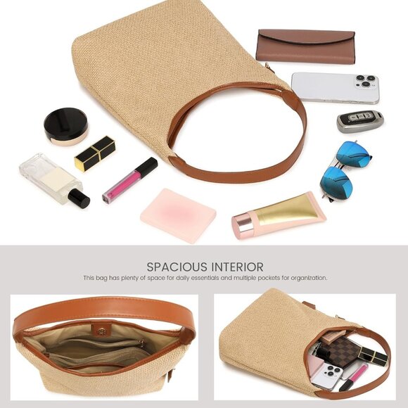 New! Raffia shoulder bag - Picture 6 of 10